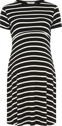 Dorothy Perkins, 1134[^]262015000705319 Womens Maternity Stripe Swing Dress- Black