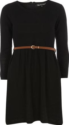 Dorothy Perkins, 1134[^]262015000706762 Womens Mela Black Long Sleeved Dress- Black