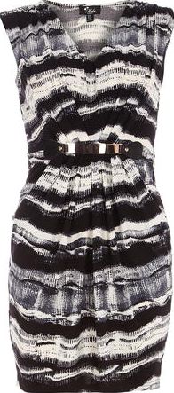 Dorothy Perkins, 1134[^]262015000706785 Womens Mela Black Stripe Dress- Black DP61140394