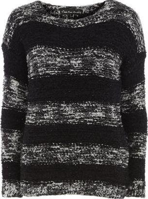 Dorothy Perkins, 1134[^]262015000706771 Womens Mela Black Stripe Jumper- Black DP61140401