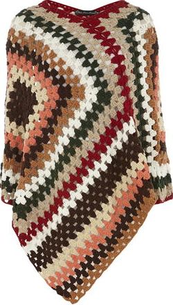 Dorothy Perkins, 1134[^]262015000706761 Womens Mela Multi Colourful Poncho- Multi Colour