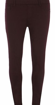 Dorothy Perkins Womens Merlot Eden Ultra Soft Jeggings- Merlot