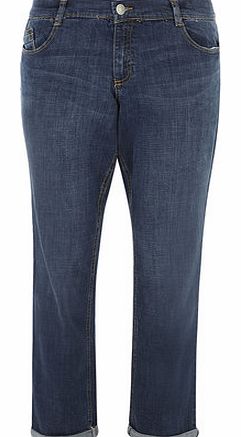 Dorothy Perkins Womens Mid Slim Fit Boyfriend Jeans- Blue