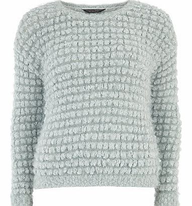 Dorothy Perkins Womens Mint Pom Pom Stripe Jumper- Mint DP55156219