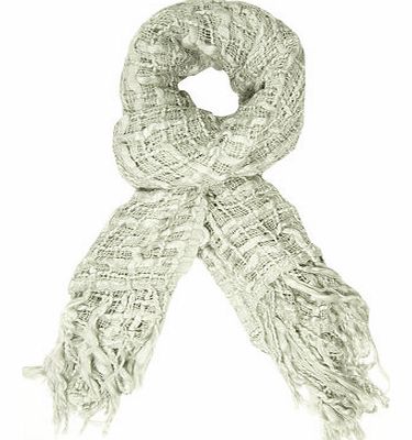 Womens Mint Textured Plain Scarf- Green DP11122813