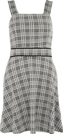 Dorothy Perkins, 1134[^]262015000710998 Womens mono check pinny skater Dress- Black