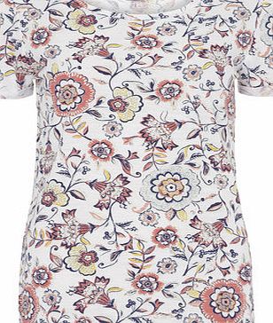 Dorothy Perkins Womens Multi Floral Bling Tee- Fl Multi DP56397792