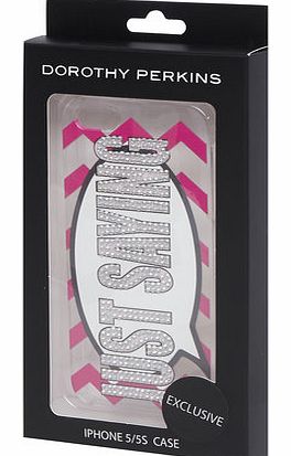 Womens Multi Just Sayin iPhone Cover- Multi