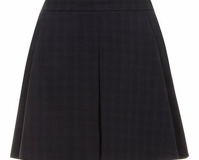 Dorothy Perkins Womens Navy and black Check Skirt- Navy DP66793223