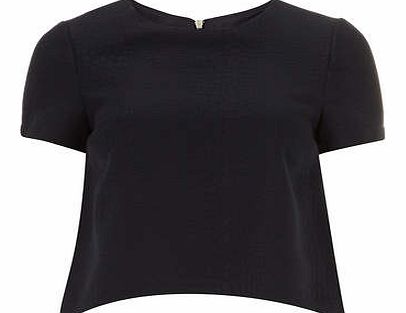 Womens Navy Snake Top- Navy DP66786624