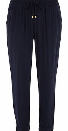 Dorothy Perkins Womens Navy Woven Joggers- Blue DP14539723