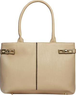 Dorothy Perkins, 1134[^]262015000711771 Womens Neutral twistlock tote bag- White