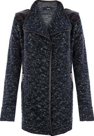 Dorothy Perkins, 1134[^]262015000709998 Womens NQuiz avy Waterfall Zip Cardigan- Blue