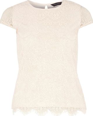 Dorothy Perkins, 1134[^]262015000709522 Womens Nude Eyelash Sequin Tee- Nude DP56453583