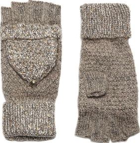 Dorothy Perkins, 1134[^]262015000713129 Womens Oat Sequin Fingerless Gloves- Beige