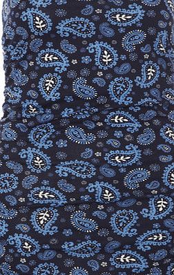 Dorothy Perkins Womens Paisley Ruched Bandeau- Navy DP56398650