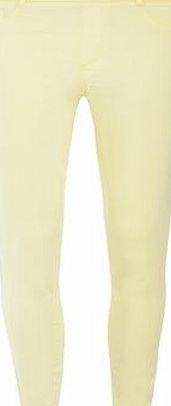 Dorothy Perkins Womens Pale Lemon Eden Jeggings- Yellow