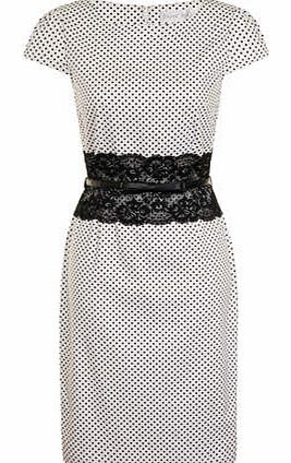 Womens Paper Dolls Black And White Polka Dress-