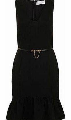 Womens Paper Dolls Black textured bodycon dress-