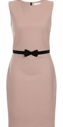 Womens Paper Dolls Blush and Black Lace Dress-