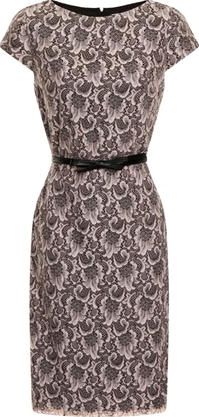 Dorothy Perkins, 1134[^]262015000705849 Womens Paper Dolls Flock Print Dress- Black