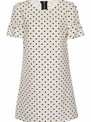 Womens Paper Dolls Monochrome Polka Dot Tunic-