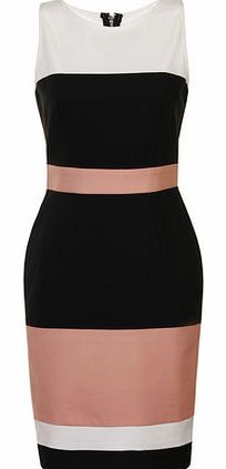 Womens Paper Dolls Sleevless Colour Block Dress-