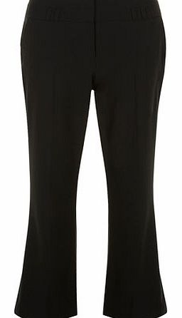 Dorothy Perkins Womens Petite Black Bootcut Trousers- Black