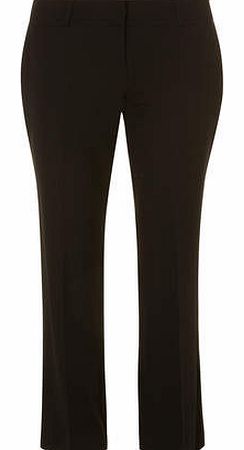 Dorothy Perkins Womens Petite black bootleg trousers- Black