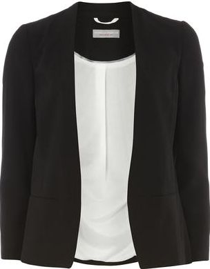 Dorothy Perkins, 1134[^]262015000709406 Womens Petite Black Longline Jacket- Black