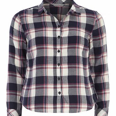 Dorothy Perkins Womens Petite check shirt- Pink DP79276911