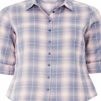 Dorothy Perkins Womens Petite checked shirt- Pink DP79295714