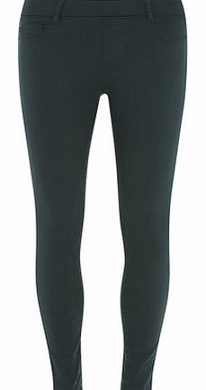 Dorothy Perkins Womens Petite dark green Eden jeggings- Green