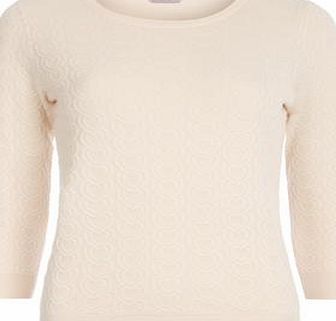 Dorothy Perkins Womens Petite heart blister jumper- Pink