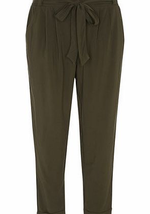 Dorothy Perkins Womens Petite khaki joggers- Khaki DP79284308