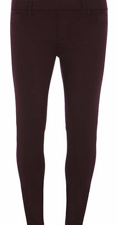 Dorothy Perkins Womens Petite Merlot Eden Ultra Soft Jeggings-