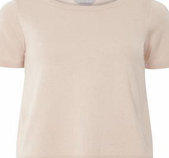 Dorothy Perkins Womens Petite pleat back jumper- Blush DP79863292