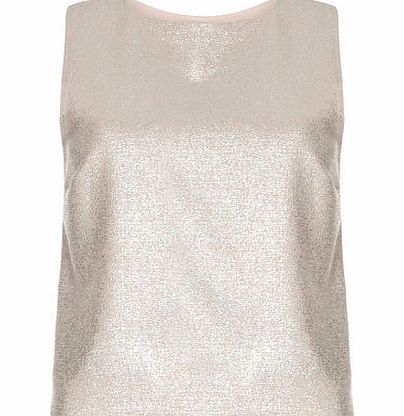 Dorothy Perkins Womens Petite shimmer cross back top- Pink