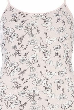 Dorothy Perkins Womens Pink Stem Floral Cami Top- Pink DP56394014