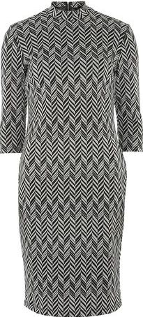 Dorothy Perkins, 1134[^]262015000711051 Womens print high neck bodycon- Black DP07304603