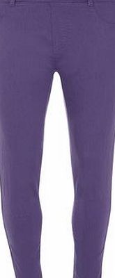 Dorothy Perkins Womens Purple Eden Capri Jeggings- Purple