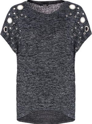 Dorothy Perkins, 1134[^]262015000710016 Womens Quiz Batwing Eyelet Detail Top- Grey