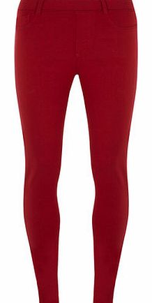 Dorothy Perkins Womens Red ``Eden`` Ultra Soft Jeggings- Red