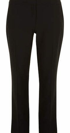 Dorothy Perkins Womens Short Black Poly Slim Leg Trousers- Black