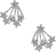 Dorothy Perkins, 1134[^]262015000715143 Womens Star Ear Jacket Earrings- Clear DP49816233