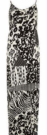 Womens Tall animal cami maxi dress- Animal