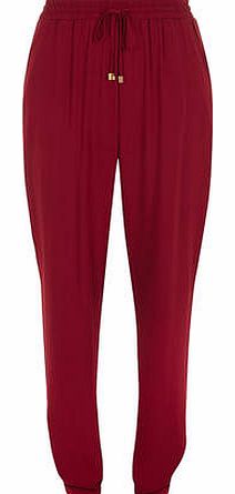 Dorothy Perkins Womens Tall Biking Red Joggers- Red DP14540012