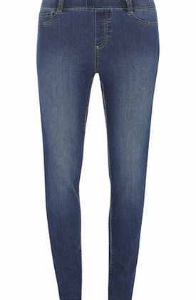 Dorothy Perkins Womens Tall Mid Vintage ``Eden`` Jeggings- Blue