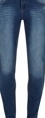 Dorothy Perkins Womens Tall Mid Wash ``Harper`` Skinny Roll Up