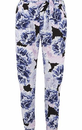 Dorothy Perkins Womens Tall Peony Tie Joggers- Purple DP14590221